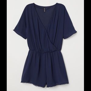Navy Blue Romper